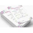 thumbnail image 3 of Inkdotpot Floral Oh Deer Party Supplies-Set Of 50 Baby ShowerPrediction Cards For Baby Shower Game, 3 of 4