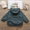 thumbnail image 6 of mgoYE Toddler Boys Windbreaker Casual Outerwear Kids Lightweight Zip Hooded Jacket Baby Cute Coat(AG,110), 6 of 7