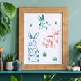 thumbnail image 5 of 1pc Bunny Stencils for Painting 11.8x11.8 inch Rabbits Drawing Template Easter Rabbit Painting Stencils Reusable Bunny Stencil DIY Art and Craft Stencils for Home Decoration, 5 of 7