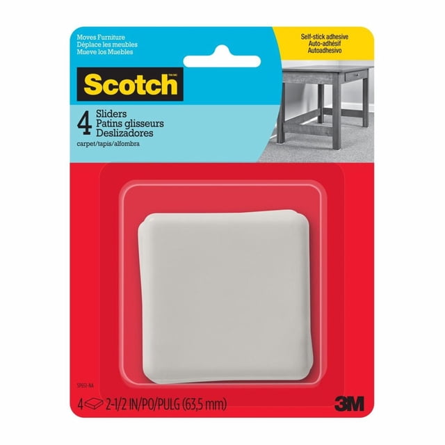 Deslizadores Para Muebles Scotch 4 Pzas