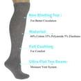 thumbnail image 4 of Men's Therapeutic Knee High Socks - 3 Pairs, Non-Binding Cushioned Cotton Blend for Swelling & Comfort (Fits Shoe Sizes 9-15), 4 of 4