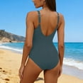 thumbnail image 6 of Aboser Women's Athletic One Piece Swimsuit Sports Training Surfing Swimwear Backless Tummy Control Bathing Suit Slimming Push Up Modest Swimsuits, 6 of 9