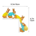 thumbnail image 3 of Beautynvta Easter Door Corner Decorations, Cute Bunny Door Frame Ornament, Easter Spring Sign, Wooden Rabbit Decor for Front Door Frame, Window, Wall, Cabinet, 3 of 7