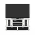 thumbnail image 5 of Furinno JAYA Large TV Stand for up to 55-Inch TV with Storage Bin, White/White/Black, 5 of 7