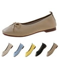 thumbnail image 3 of CPNG Women's Square Toe Yara Soft Pointed Toe Ballet Flats with Bowknot Soft Sole Comfortable Slip On Foldable Dress Shoes for Wedding Party Birthday, 3 of 3
