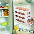 thumbnail image 1 of Egg Dispenser Egg Organizer for Refrigerator Slide Large Capacity Egg Holder Clear, 1 of 8