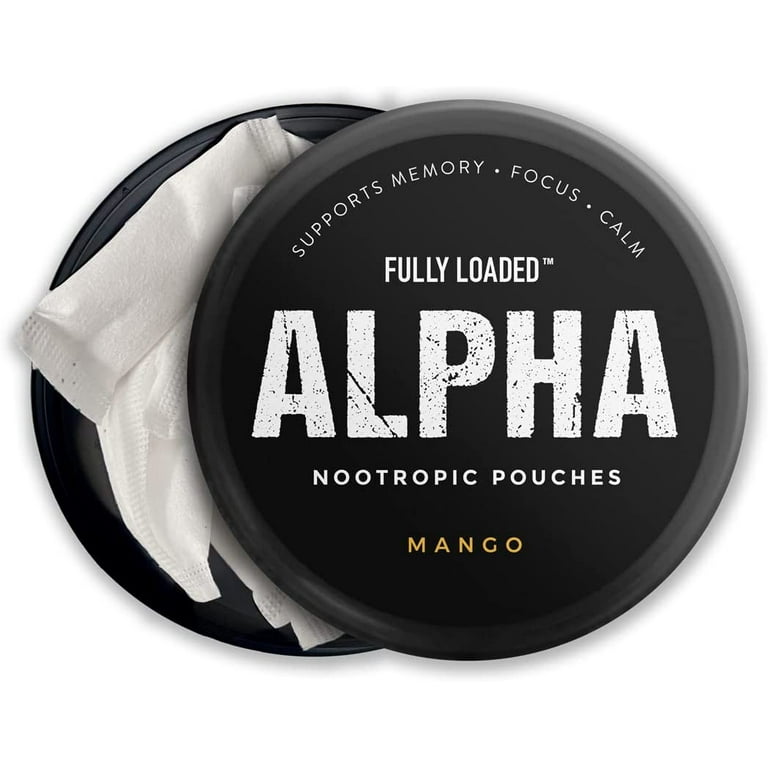 Fully Loaded Alpha Nootropic Pouches (Mango) 5-pack