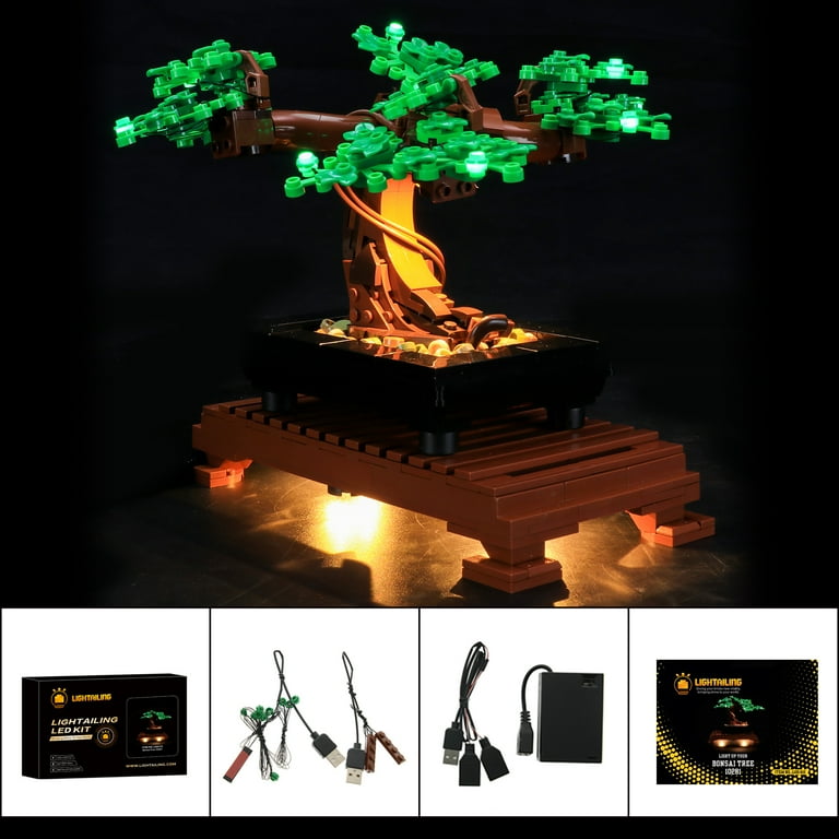 LED Light Kit for Bonsai Tree Compatible With LEGO® 10281 Set 