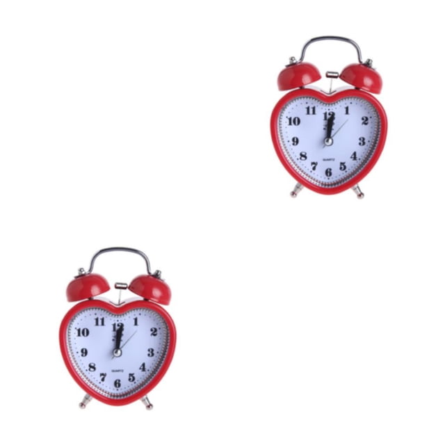 Toystoory Corazón Campana Reloj Despertador Luz Nocturna Relojes Digitales Type2 NO2