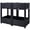 Black, variant on 2-Tier Modular Raised Garden Planter Boxes, Elevated Stackable Plastic Planters with Drainage Holes for Vegetables, Herbs & Flowers