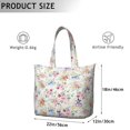 thumbnail image 5 of Flower Women's Large Weekend Travel Bag Moving Canvas Handbag Thick Double Layer Beach Weekend Travel Unisex Hospital Maternity Delivery with Toiletry Waterproof, 5 of 5
