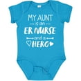 thumbnail image 3 of Inktastic My Aunt is an ER Nurse and a Hero Boys or Girls Baby Bodysuit, 3 of 5