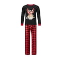 thumbnail image 2 of AceBaby Christmas Family Pajamas Matching Set Plaid Deer Print Holiday Loungewear Sleepwear PJs, 2 of 10