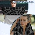 thumbnail image 6 of FOR U DESIGNS Grey Leopard Print Car Seat Towel Cover with Storage Bag, Universal Front Seat Protector, Absorbent Microfiber Towel for Gym, Running, Swimming, 2 Pack, 6 of 7