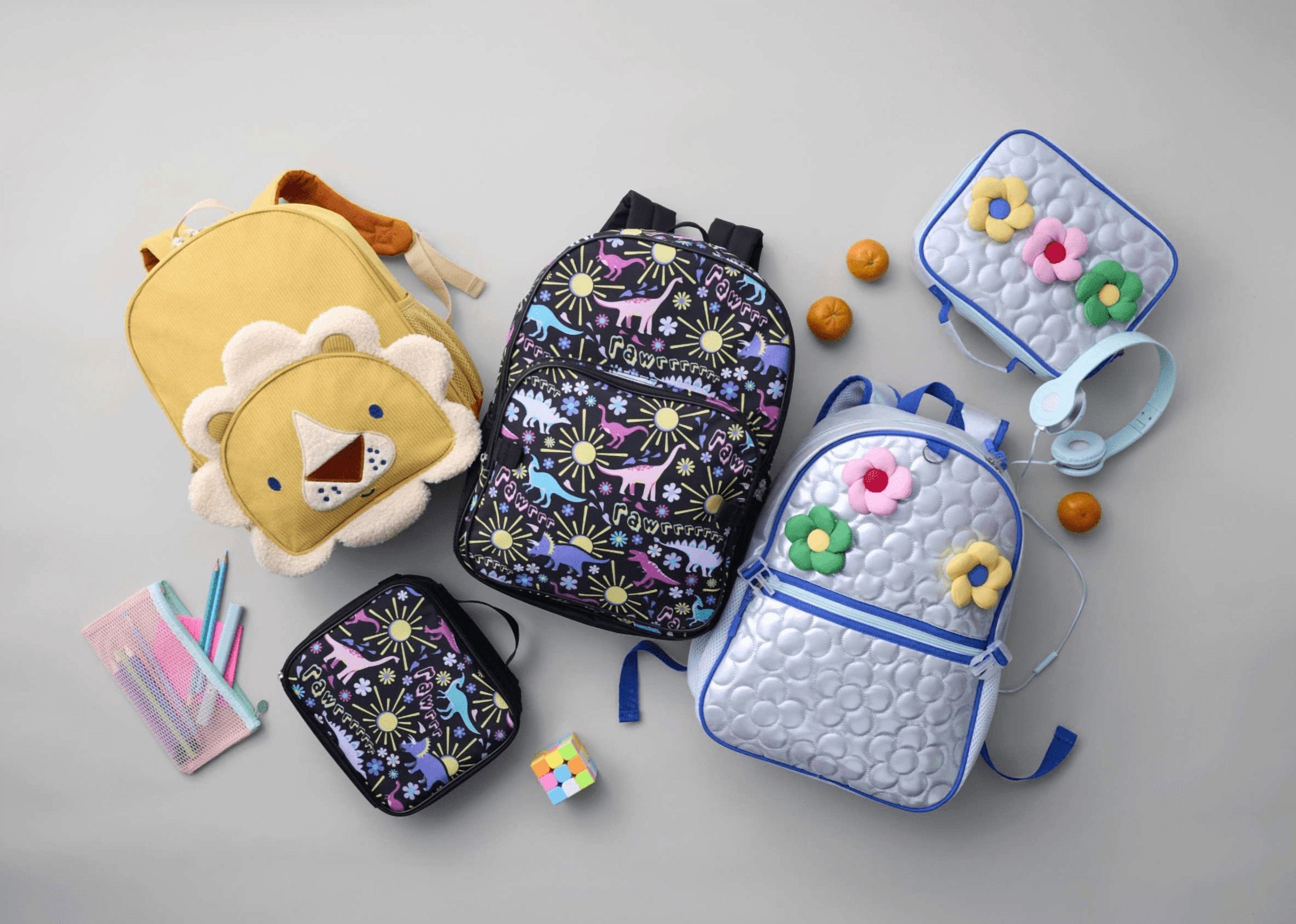 Mochila de 13.5" para niños pequeños, melena de león en pana, color cera de abejas 5