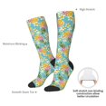 thumbnail image 4 of Fotbe Cute Pineapples Calcetas Divertidas Estampadas para Hombre y Mujer, Calcetas de Algodón hasta la Rodilla para Caminar, Correr, Enfermería y Embarazo, 4 of 6
