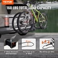 thumbnail image 2 of Portabicicletas Hitch Mount VEVOR, plataforma para 2 bicicletas, 160 kg de capacidad, 2 of 9