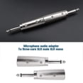 thumbnail image 2 of Adaptador de audio Xlr de 3 clavijas a conector macho mono de 6,35 mm (1/4"), plateado, para micrófono de audio. Afortunado Sencillez, 2 of 5