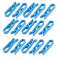 thumbnail image 1 of Uxcell 15 piezas Clips de plástico azul para sujetar bolsas de basura, 1 of 5