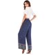 thumbnail image 4 of Pantalones anchos de pierna ancha para mujer, 4 of 5