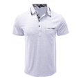 thumbnail image 4 of WAYUTE Polo Shirts for Men Short Sleeve Button Down Classic Fit Soolid Color Golf Shirt with Front Pocket Lightweight Casual Outdoor, 4 of 6