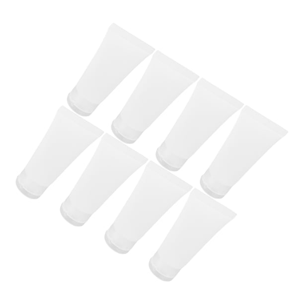 unbranded 8Ud Plásticas Transparentes Para Champú Con Tapa Antiderrame Para Viaje Y Uso Reutilizable