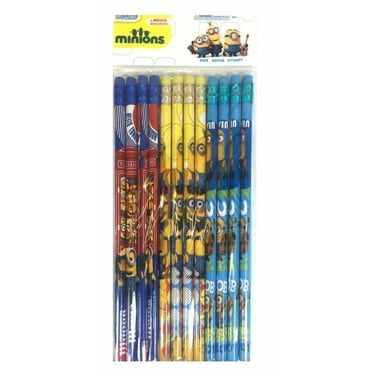 Minions Character Authentic Licensed 24 Wood Pencils Pack