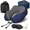 Blue, variant on Neck Pillow for Traveling, Upgraded 100% Pure Memory Foam Travel Neck Pillow for Airplane Flight Sleep