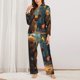 thumbnail image 2 of Balery Cute Butterfly Bear Conjunto de Pijama con Estampado para Mujer, Conjunto de Dos Piezas con Manga Larga, Ropa de Dormir Suave con Bolsillos, Pijamas Cómodos-Medium, 2 of 7