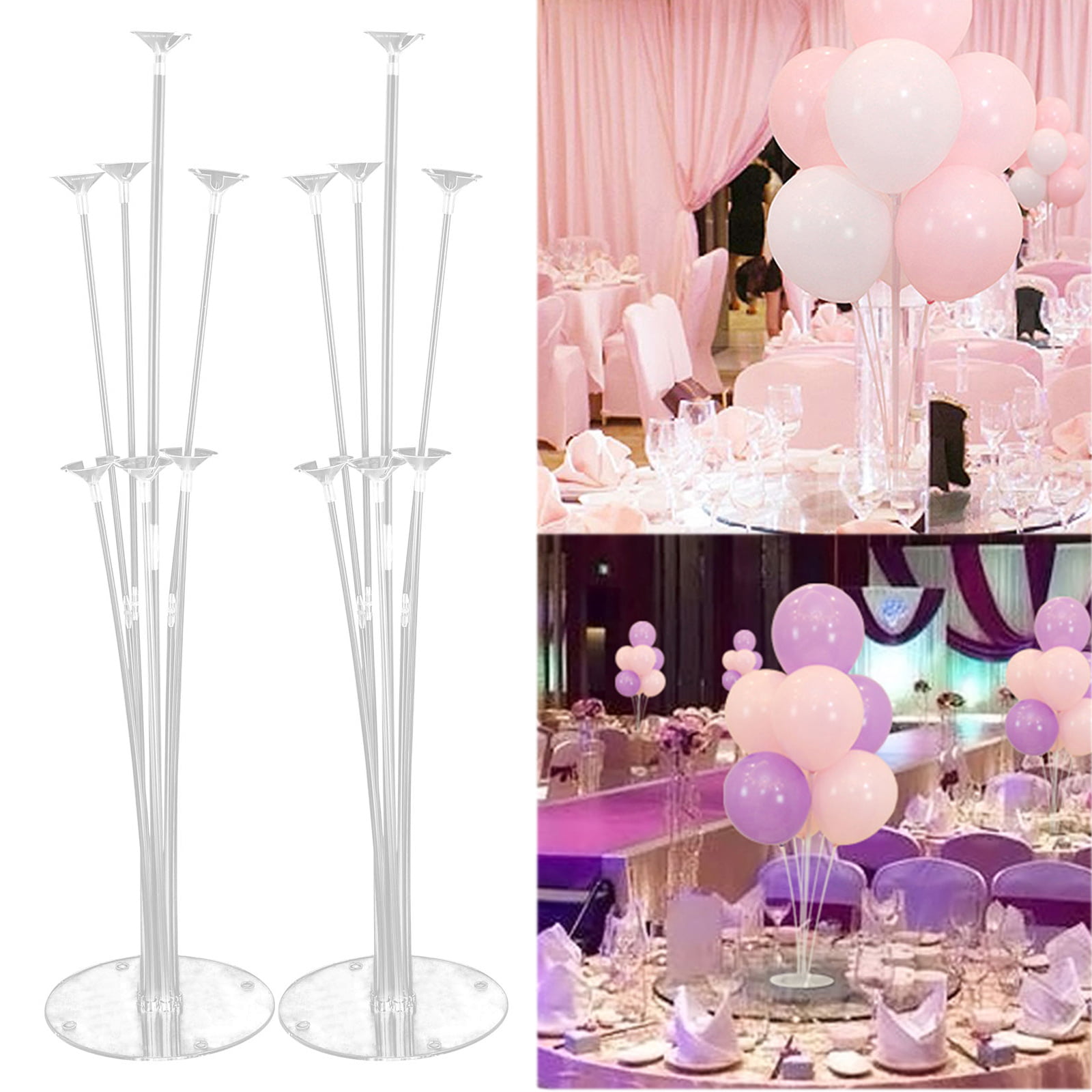 with Balloon Pump Garden Party and Celebration 70cm Table Desktop Balloon Holder Fastener for Wedding Funny House 5 PCS Balloon Stand Display Set Birthday