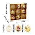 thumbnail image 3 of christmas tree Gold Christmas Decoration Christmas Ball 8cm Diameter Painted Christmas Tree Multiple Styles Hanging Color Balls Christmas Decorations, 3 of 5