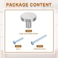 thumbnail image 3 of 15Pack Round Cabinet Knobs,  1.2" Dia x 0.98" Height Drawer Knob Handle Pulls for Kitchen Cabinets Bedroom Dresser Wardrobe, Silver, 3 of 6