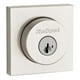 thumbnail image 2 of Kwikset Halifax Cerradura de cerrojo, puerta de entrada frontal con llave exterior cuadrada de níquel satinado, seguridad SmartKey Rekey resistente a golpes, cerrojo de un solo cilindro, con protecció, 2 of 3