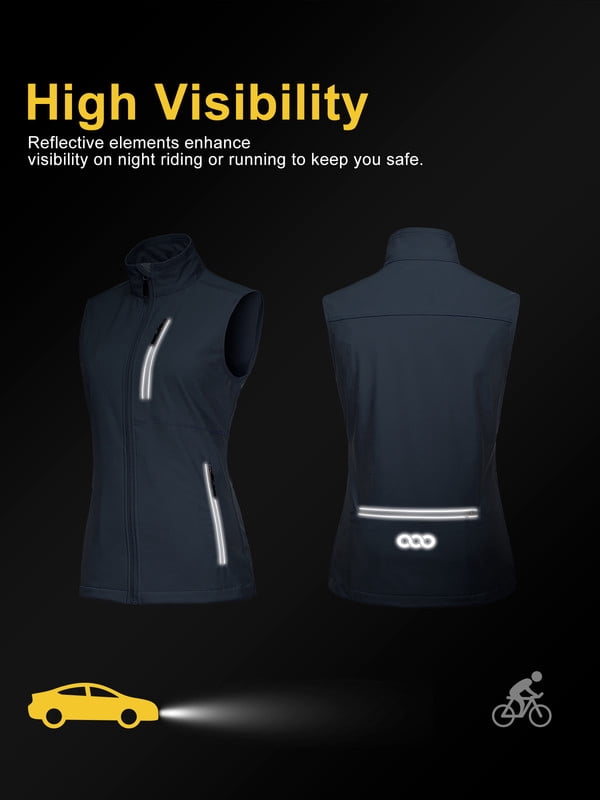 Off Road Ventures Women's Lightweight Vest Waterproof Windproof Outerwear Cycling Sleeveless Jacket for Hiking Travel