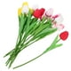 thumbnail image 4 of KAKOWELY 15 tulipanes artificiales de poliuretano, materiales para arreglos florales., 4 of 4