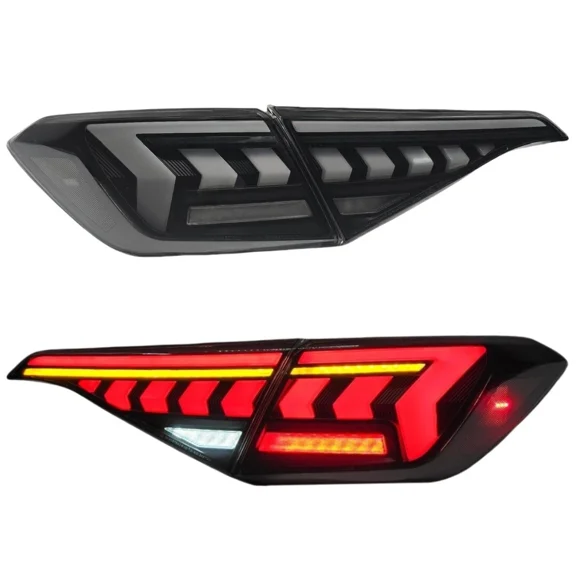 Woudy 4PCS LED Tail Lights, Smoked and White Lens, for Honda Civic Sedan 2022-2026