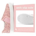 thumbnail image 2 of Bocca Girls Colorful Glitter Slip on Sneakers Kids Canvas Walking Shoes Size 1, 2 of 6