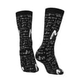 thumbnail image 3 of Goofa I love Math Printed Men's Crew Socks, Soft Durable Breathable Moisture-Wicking with Odor Control Cotton socks, 3 of 9