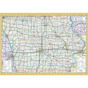 48x78 Iowa State Official Executive Laminated Wall Map
