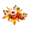 thumbnail image 2 of Fllostpr 2 PC Fall Artificial Sunflower Flowers Maple Leaf,Fake Plants for Indoor Decoration, Home Dining Surface and Restaurant Display Decor, 11 in, 2 of 6