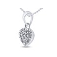 thumbnail image 2 of Diamond Princess Sterling Silver Womens Round Diamond Heart Pendant .03 Cttw, 2 of 2