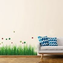 Unique Bargains Grass Pattern Wall Stickers Removable Art Decal for Bedroom Living Room 27.6" x 19.7"