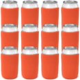 thumbnail image 1 of Beer Can Coolers Sleeves, Soft Insulated Reusable Drink Caddies For Water Bottles Or Soda, Blank Diy12, Orange), 1 of 1