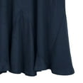 thumbnail image 6 of Urban CoCo Vintage Elastic Waist A-Line Midi Skirt (Indigo Blue, L), 6 of 7