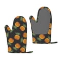 thumbnail image 1 of ZNDUO Kitchen Oven Gloves, Durable Heat Resistant Oven Gloves with Quilted Liner Non-Slip Textured Grip Perfect for BBQ, Baking, Cooking and Grilling, Pineapple Seamless, 1 of 8