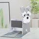 thumbnail image 5 of Macetero Schnauzer gris ANGGREK Pequeño para plantas y mascotas, 5 of 8