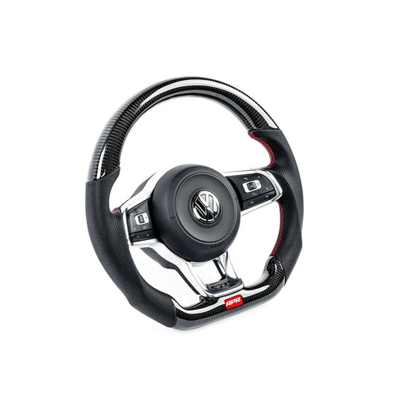 APR MS100205 Steering Wheel - Carbon Fiber / Leather - Red
