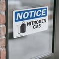thumbnail image 4 of (2 Pack) Nitrogen Gas Sign With Symbol OSHA Notice Sign 10 Inch X 7 Inch Vinyl Label Decal Sticker Weather Resistant, UV Protected for Workplace, Business, and Construction Site, Made, 4 of 7