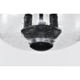 thumbnail image 2 of Nuvo Lighting Boliver 3 Light Flush Mount - Matte Black Finish - Clear Seeded Glass, 2 of 15