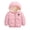 Pink, variant on Winter down Jacket for Boys Girls 1-7 Years Old Zipper down Jacket & Coat,Kids Hooded Puffer Fleece Lined Outerwear Coat